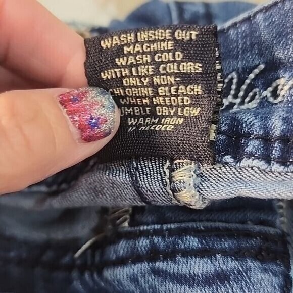 Wired Heart Jeans low rise boot cut embroidered Denim Women's 27 - Picture 7 of 7